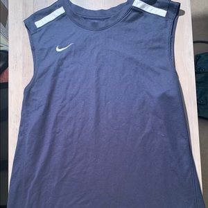 Nike Mens Large Navy Dri Fit Tank Top Sleeveless